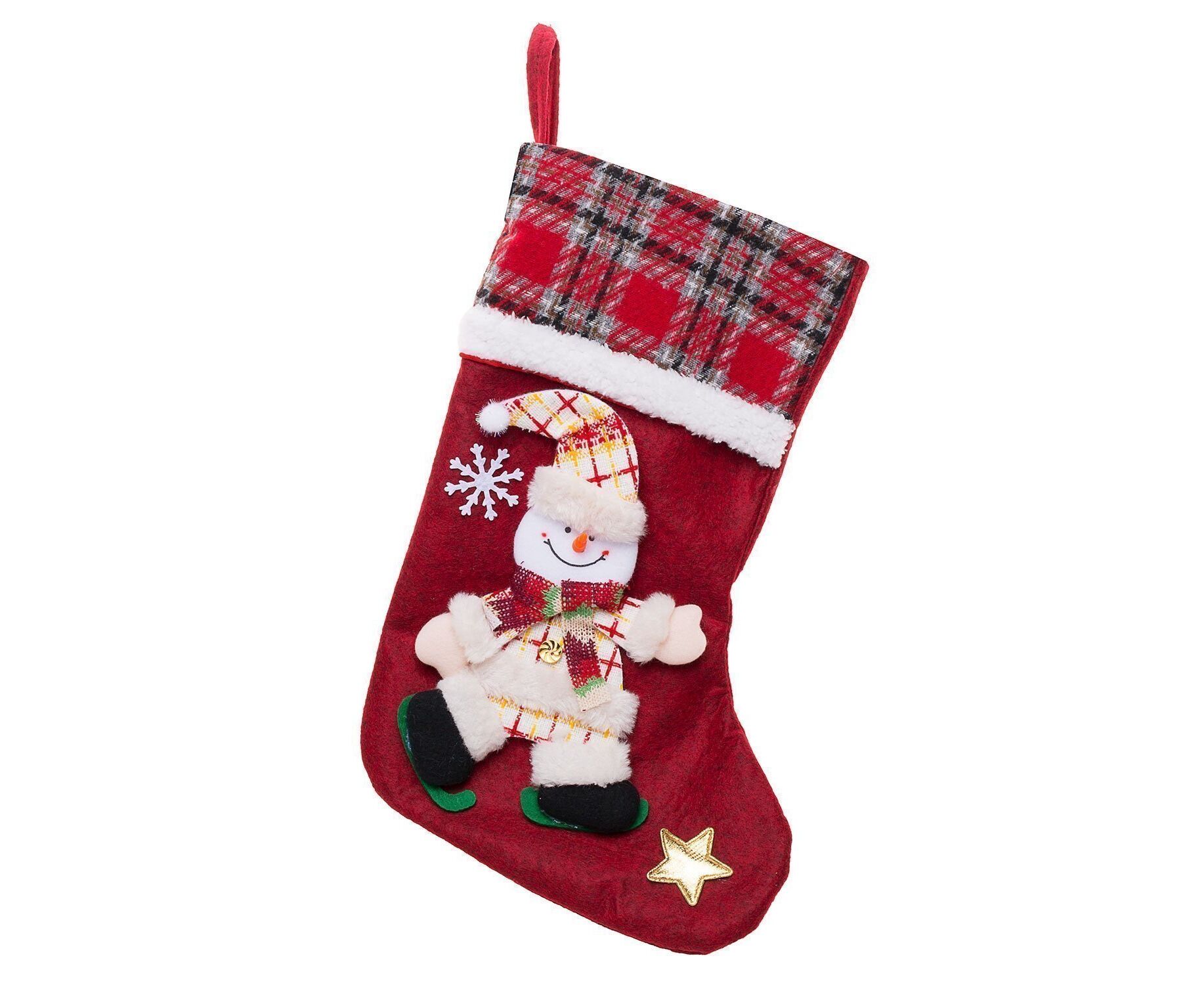 Подарочная упаковка - новогодний носок New Year (multicolor) (002) (211737)