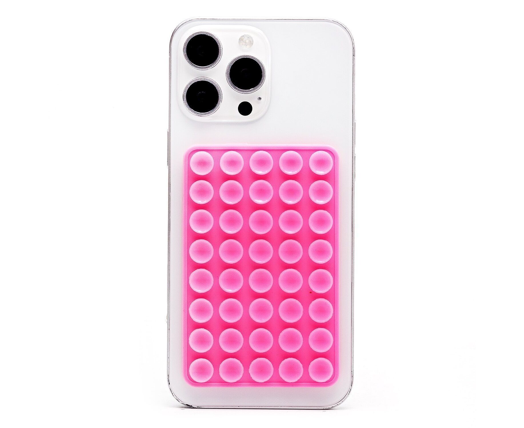 Держатель для телефона - на присосках "Lipper" (двусторонний XL) (pink) (239632)