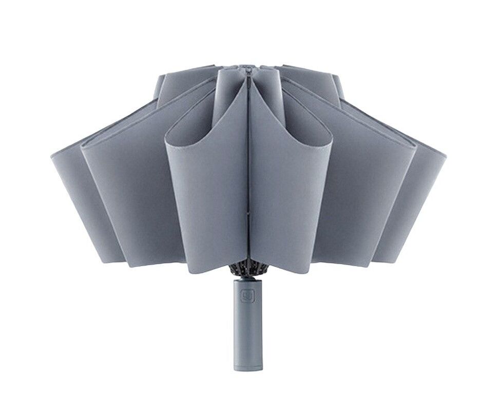 Зонт Xiaomi 90 Points Ninetygo Automatic Reverse Lighting Umbrella с фонариком серый
