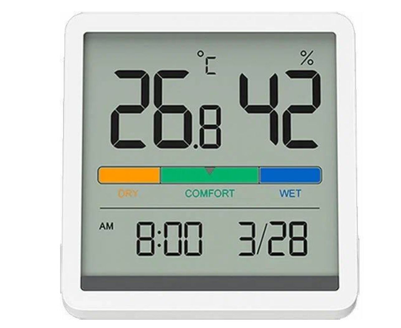 Метеостанция Xiaomi BEHEART Temperature and Humidity Clock Display W200 White