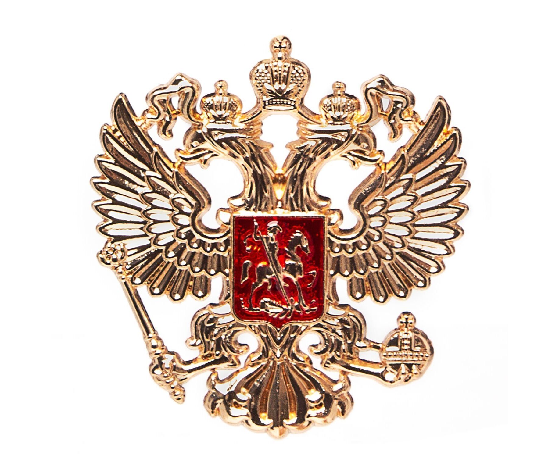 Наклейка - "Герб" (латунь) (gold) (239577)