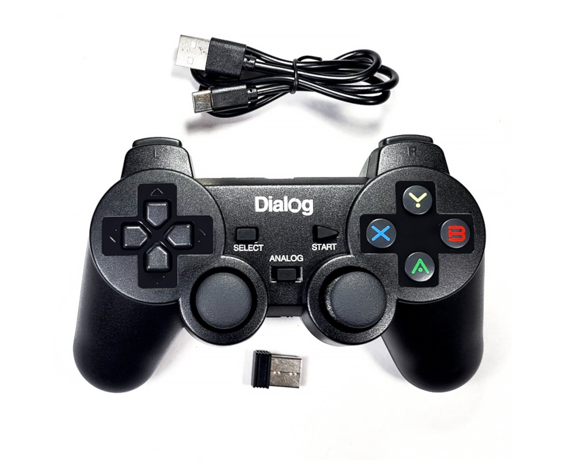 Геймпад Dialog Action GP-A12 RFR беспроводной (RF2.4 G, вибрация, 12кнопок, 450м А*ч, USB) (243562)
