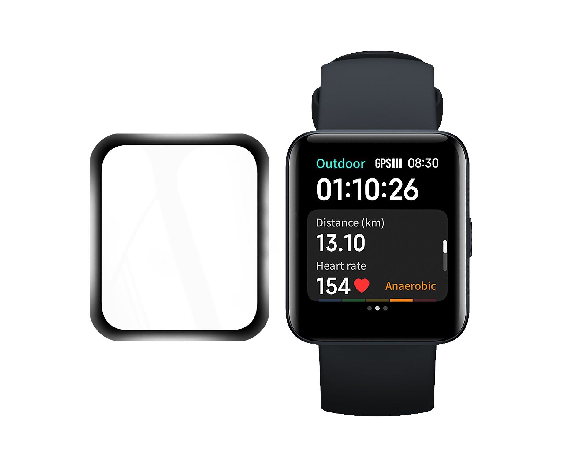 Защитная пленка TPU - Polymer nano для "Xiaomi Redmi Watch 2 Lite Global" (black) (205903)
