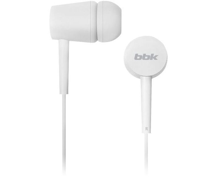 Наушники BBK EP-1002 S 1.2м (белый)