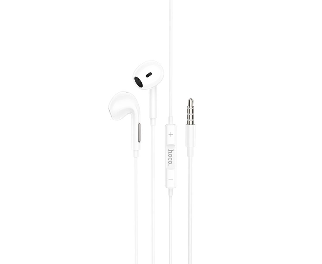 Проводные наушники HOCO M92 Plumelet, Jack 3.5mm, 1.2 м, белый