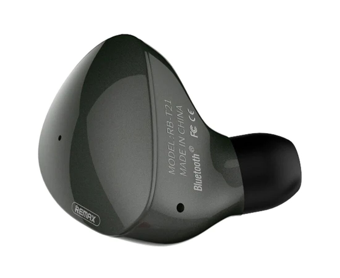 Беспроводная Bluetooth-Гарнитура REMAX RB-T21 Headset, Bluetooth, черно-зеленый