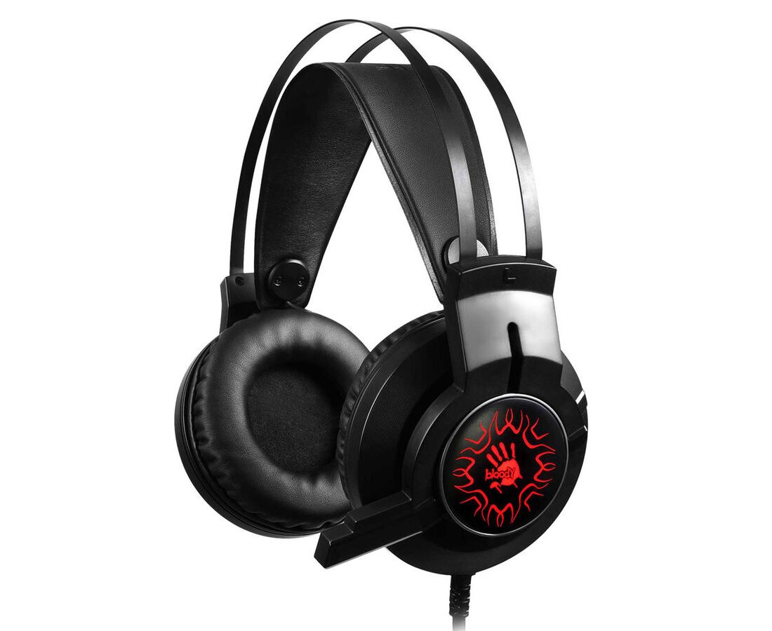 Наушники игровые с микрофоном A4 TECH Bloody J437, 1.8 м (черный)
