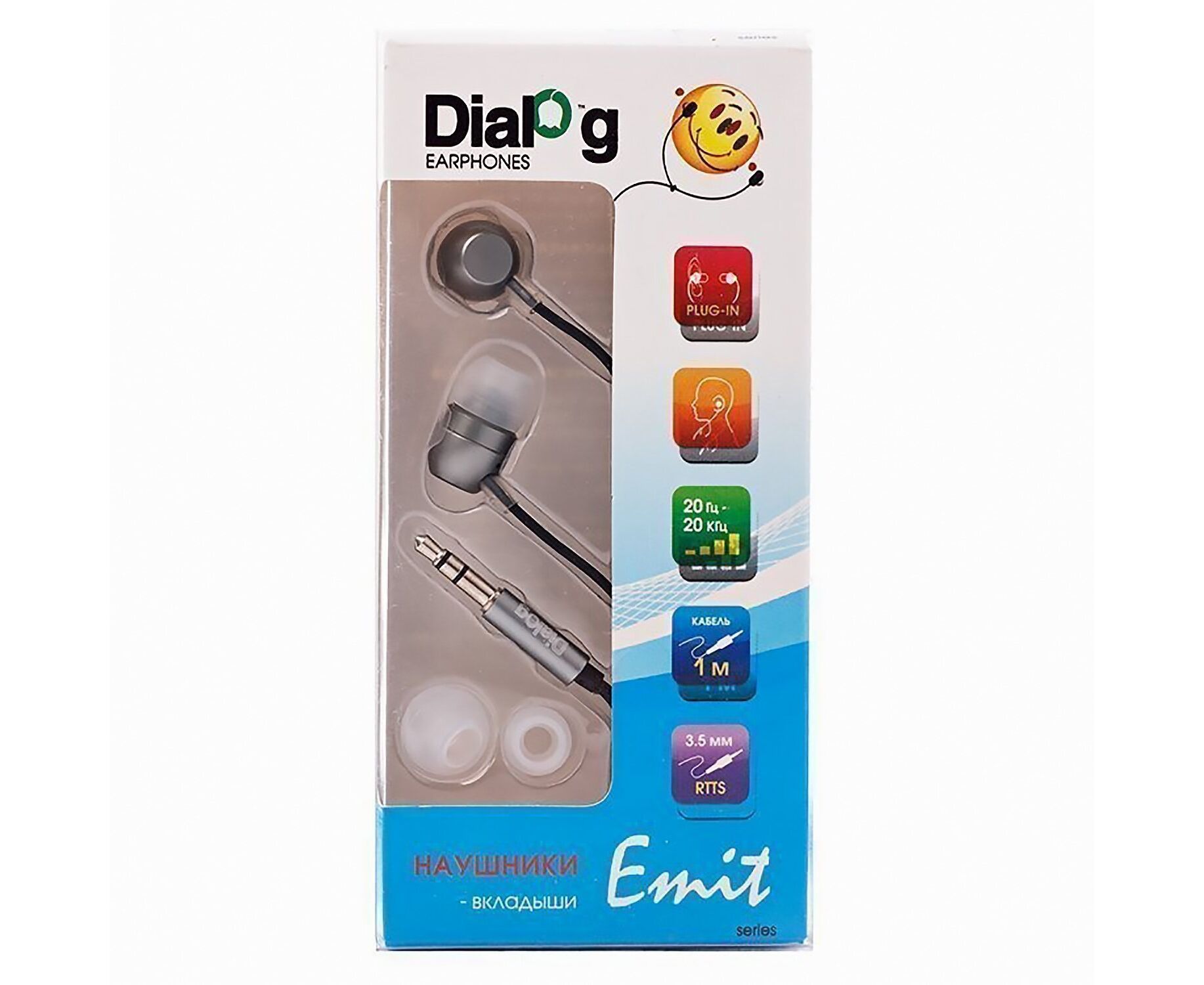 Проводные наушники внутриканальные Dialog EP-F57 (grey)
