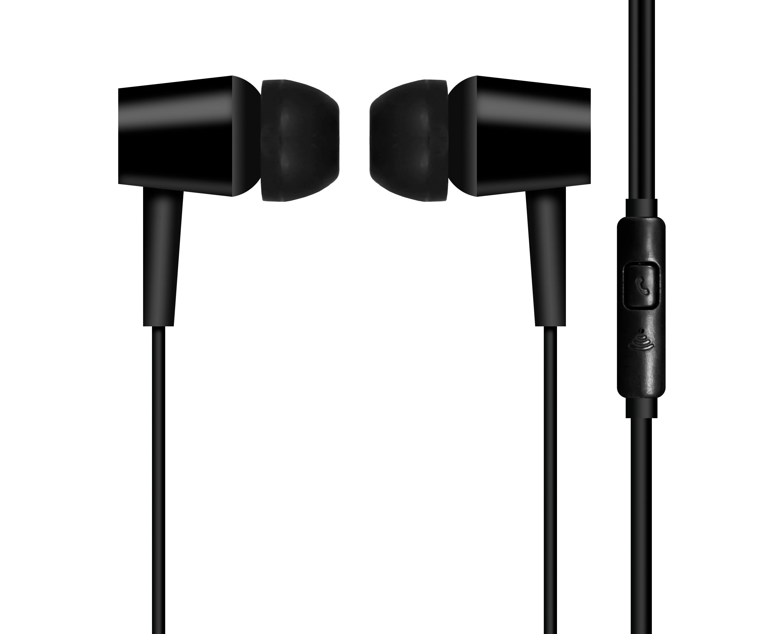 Наушники с микрофоном Krutoff HF-Q1 черные (пакет)