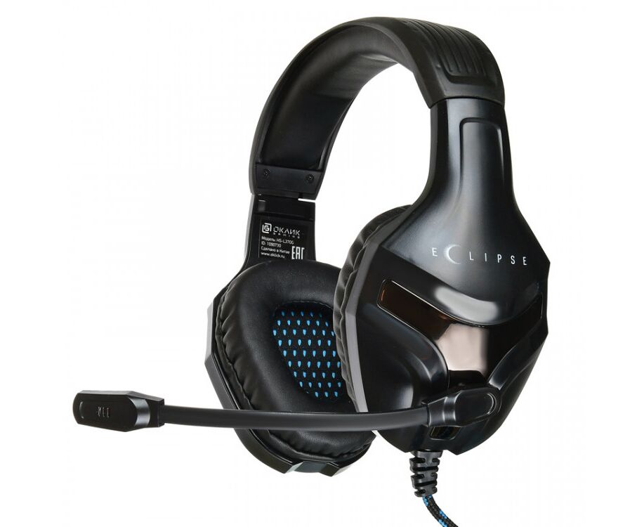 Наушники с микрофоном Oklick HS-L370 G ECLIPSE черный