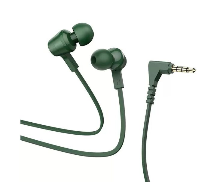 Наушники HOCO M86 Oceanic universal earphones with mic (зелёный)