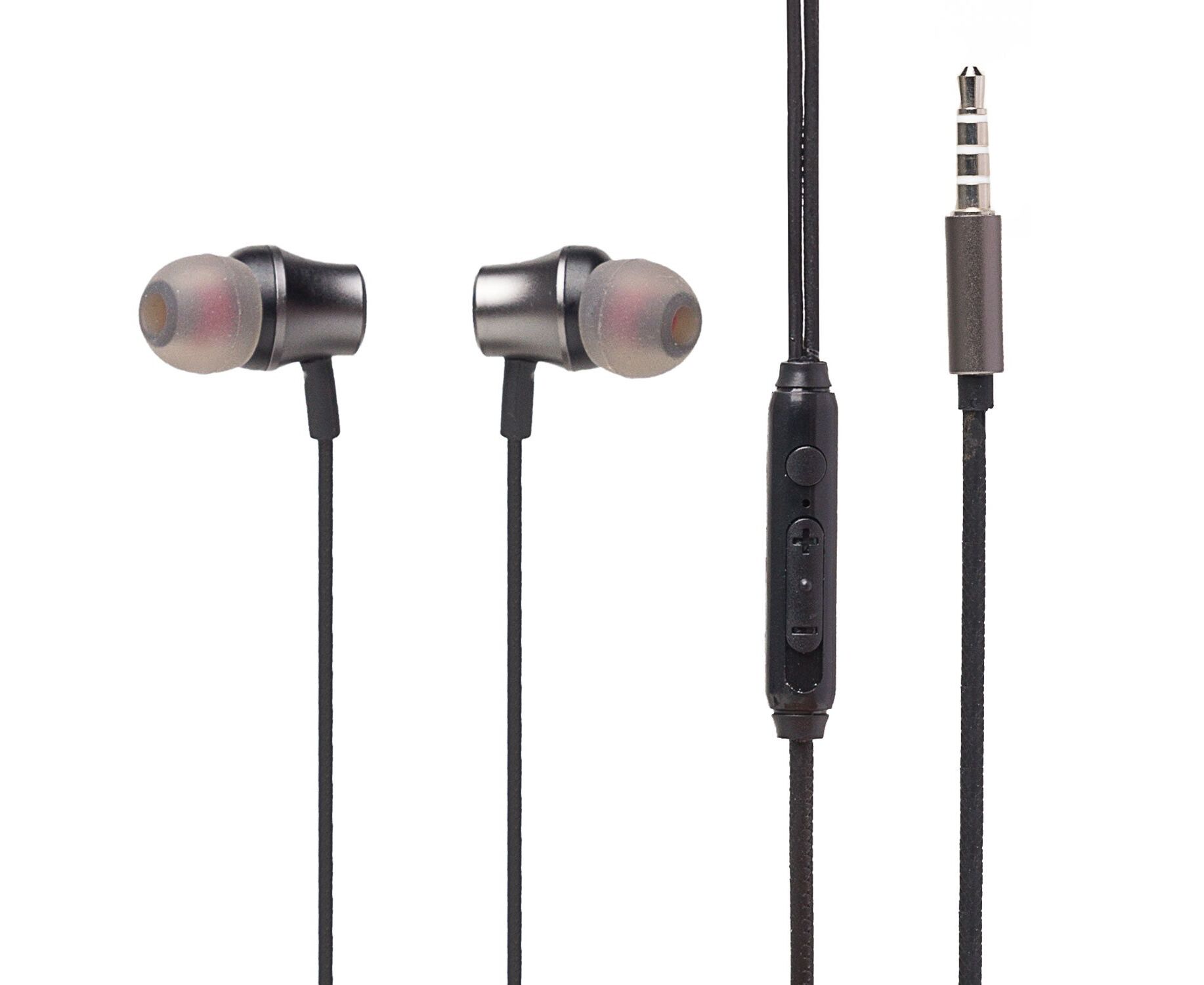 Проводные наушники с микрофоном внутриканальные SKYDOLPHIN SR03, 3.5 Jack (grey) (206545)