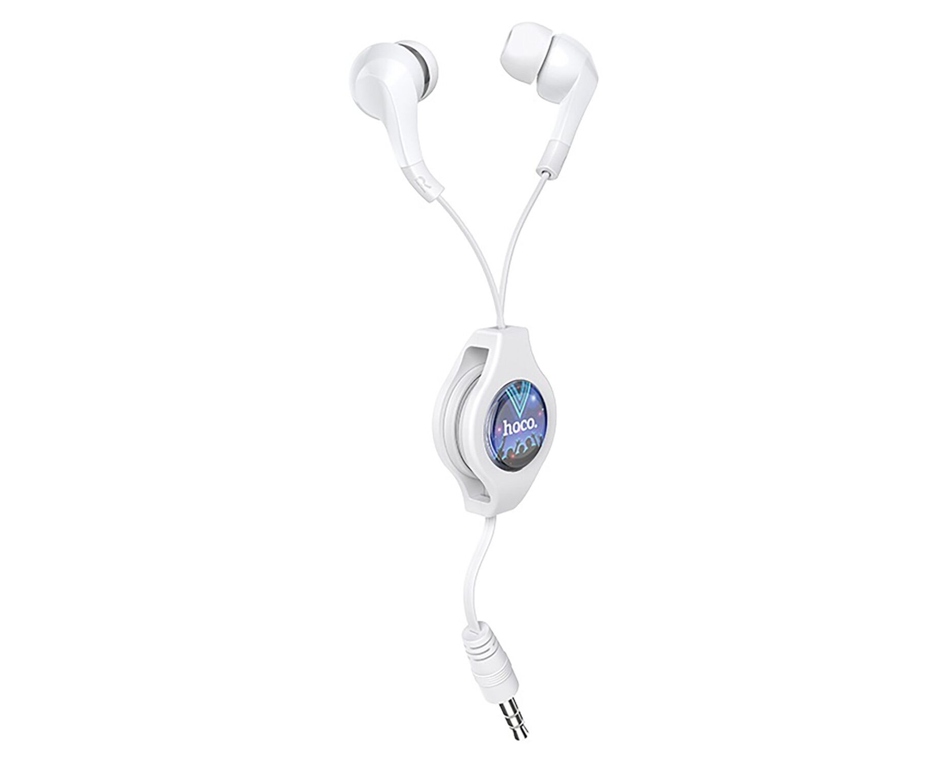 Проводные наушники с микрофоном внутриканальные Hoco M68 Easy Jack 3,5 (white) (215903)