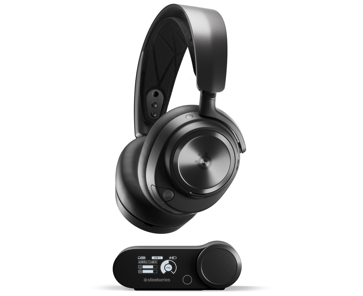 Наушники с микрофоном Steelseries Arctic Nova Pro черный 1.5м накладные оголовье (61527)