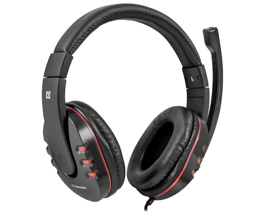 Гарнитура DEFENDER Warhead G-160 черный, кабель 2,5 м 64113