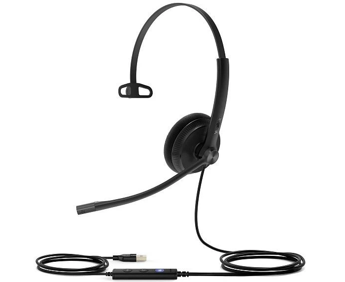 Гарнитура проводная Yealink UH34 Lite Mono UC черный