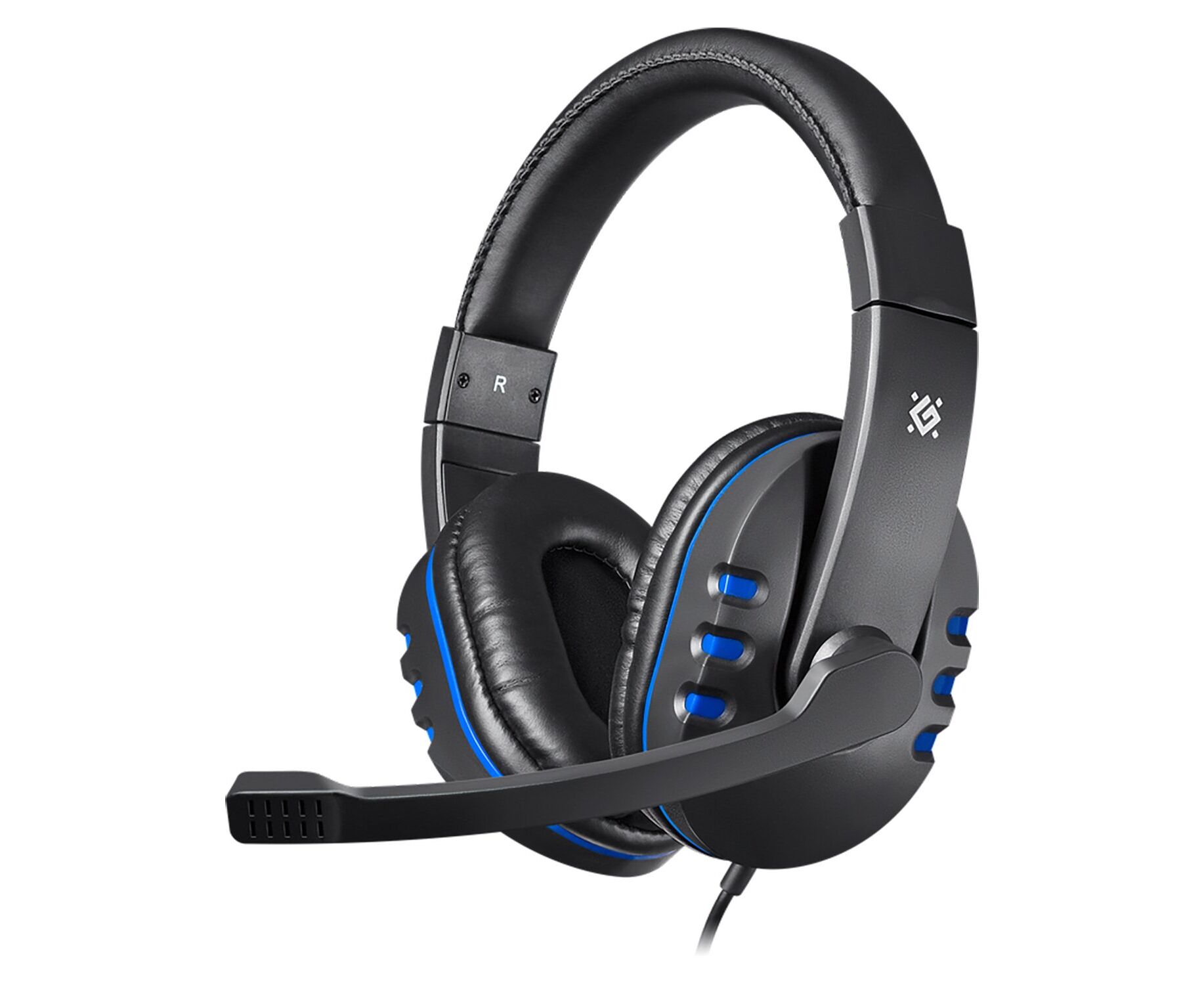 Компьютерная гарнитура Defender G-160 Warhead, игровая (black/blue) (220429)