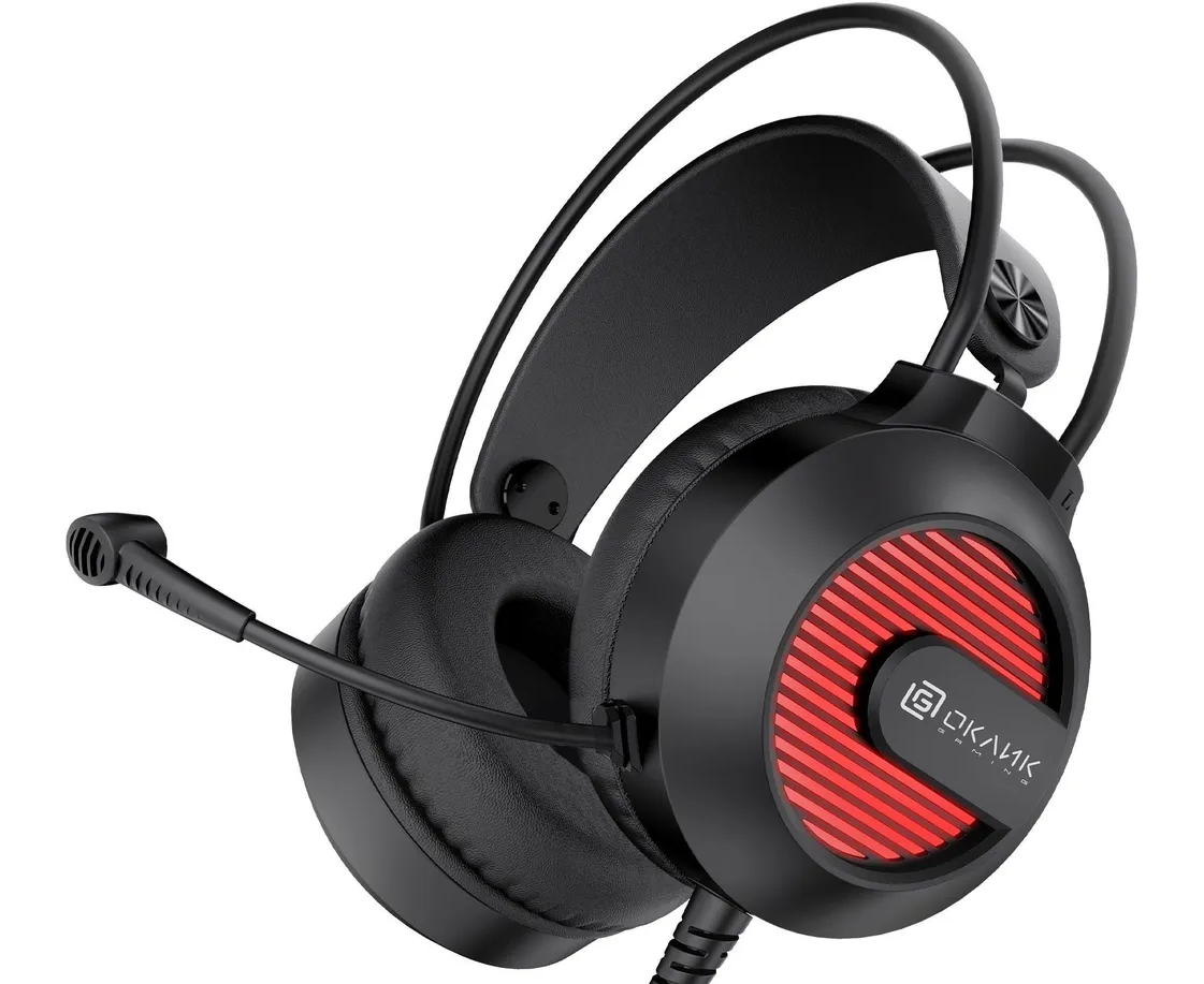 Наушники с микрофоном Оклик HS-L300 G Black 1796949 черный 2.2м мониторные USB оголовье