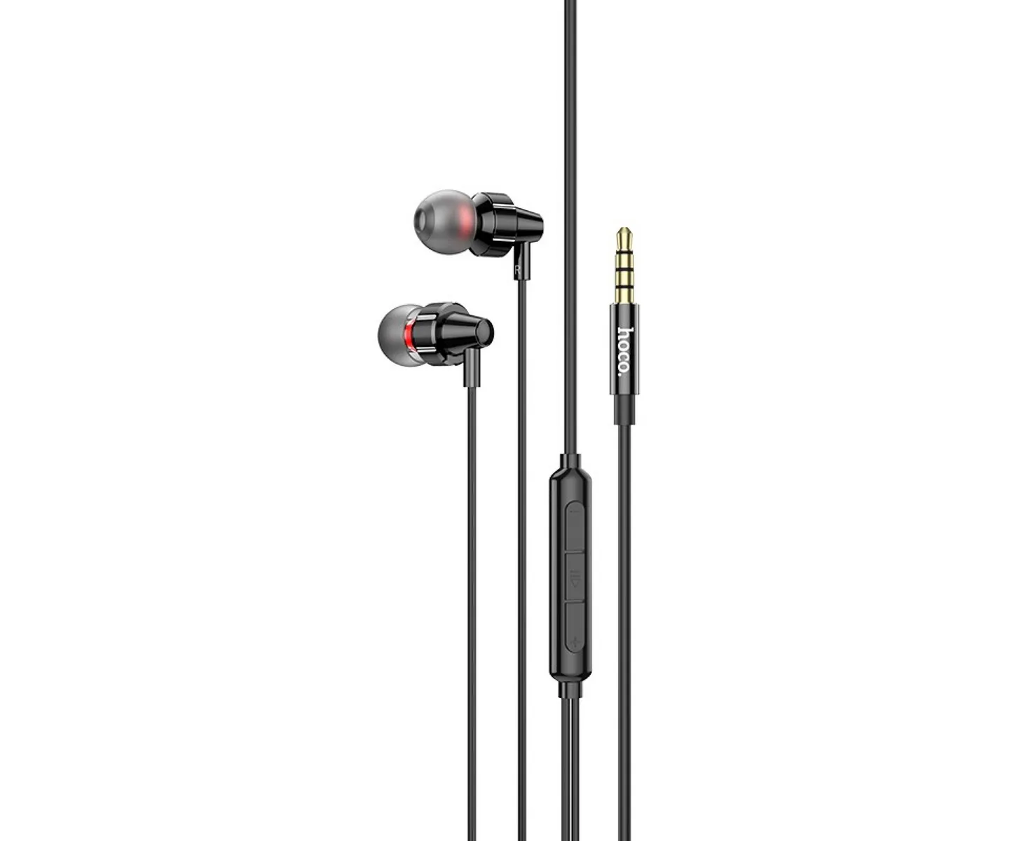 Наушники HOCO M90 Delight wire-controlled earphones with microphone (черный 3.5мм)