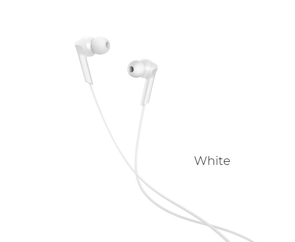 Наушники HOCO M72 Admire universal earphones with mic (белый) (акция)