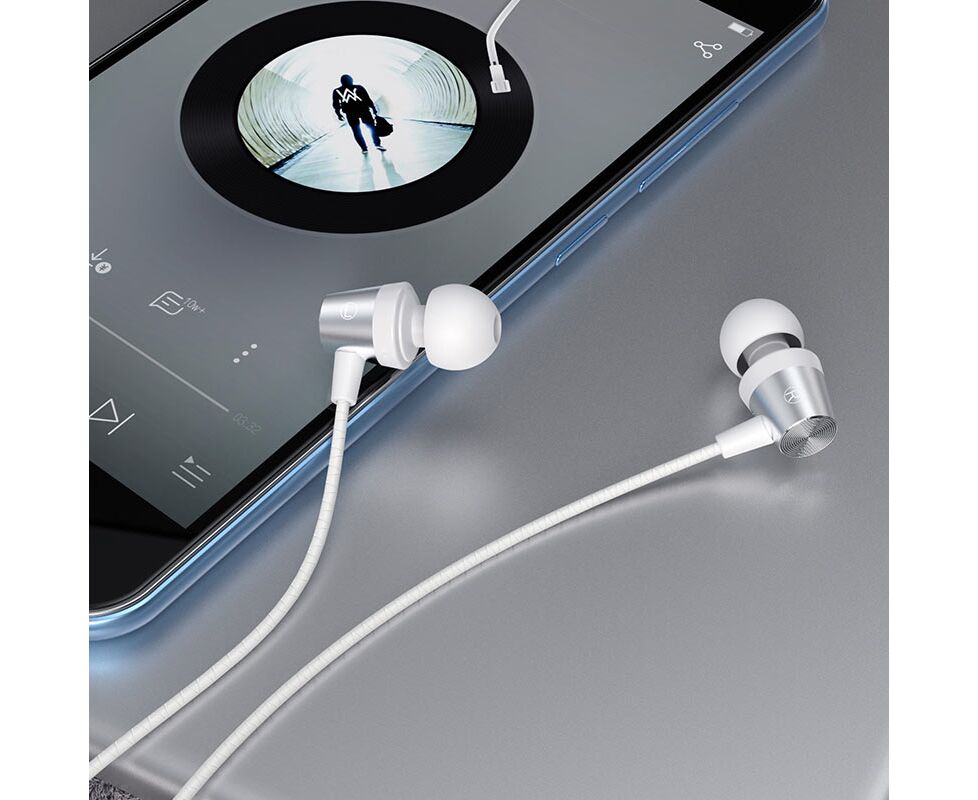 Наушники HOCO M79 Cresta universal earphones with microphone (белый)