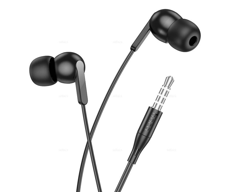 Наушники HOCO M124 Wide universal earphones with microphone (черный)