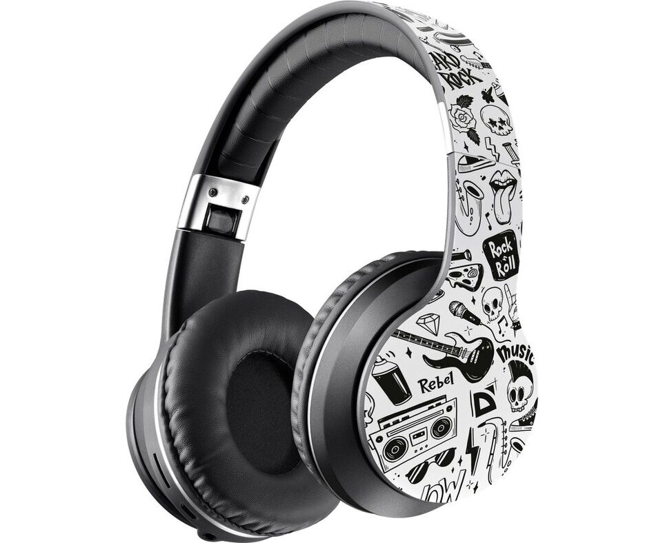 Беспроводная гарнитура DEFENDER Free Motion B595 черный, принт, Bluetooth 63596