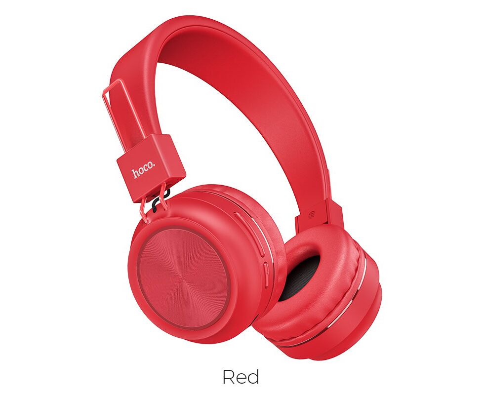 Наушники полноразмерные bluetooth HOCO W25 Promisel (красный)
