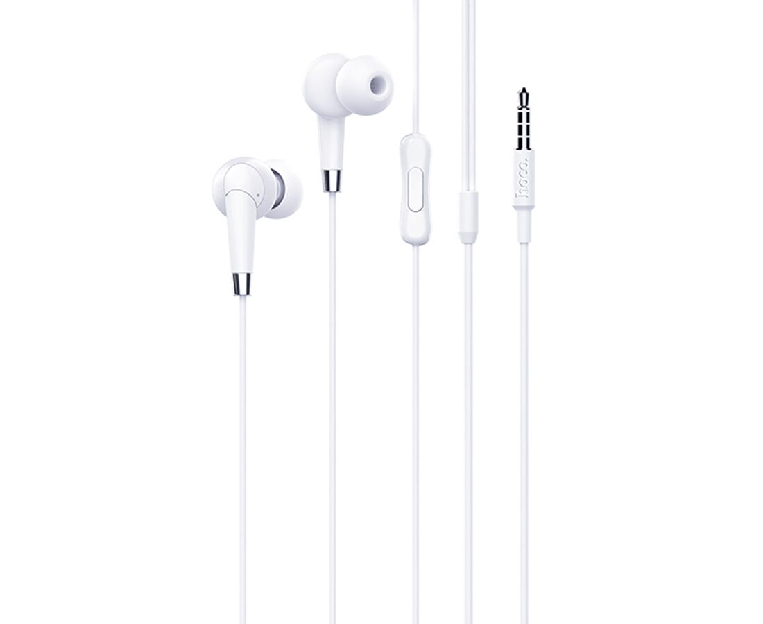 Проводные наушники HOCO M58 Amazing, Jack 3.5mm, 1.2 м, белый