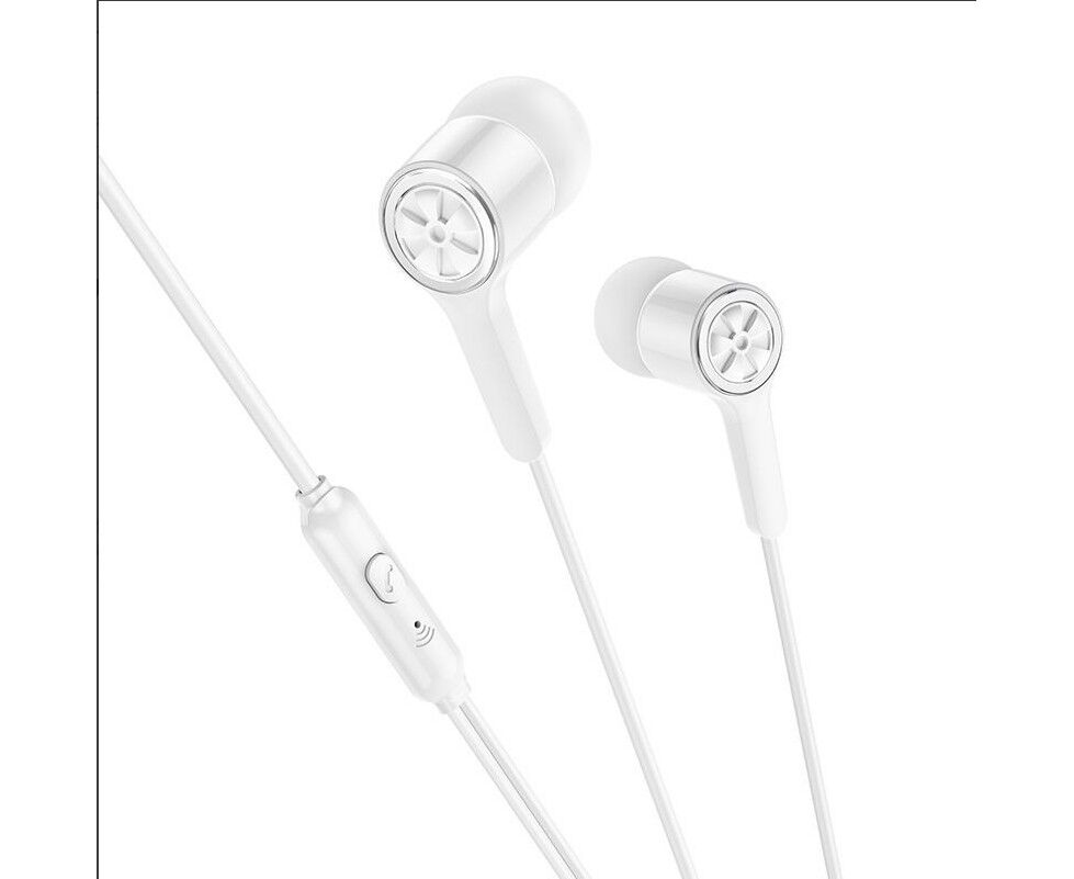 Наушники HOCO M104 Gamble universal earphones with mic (белый)