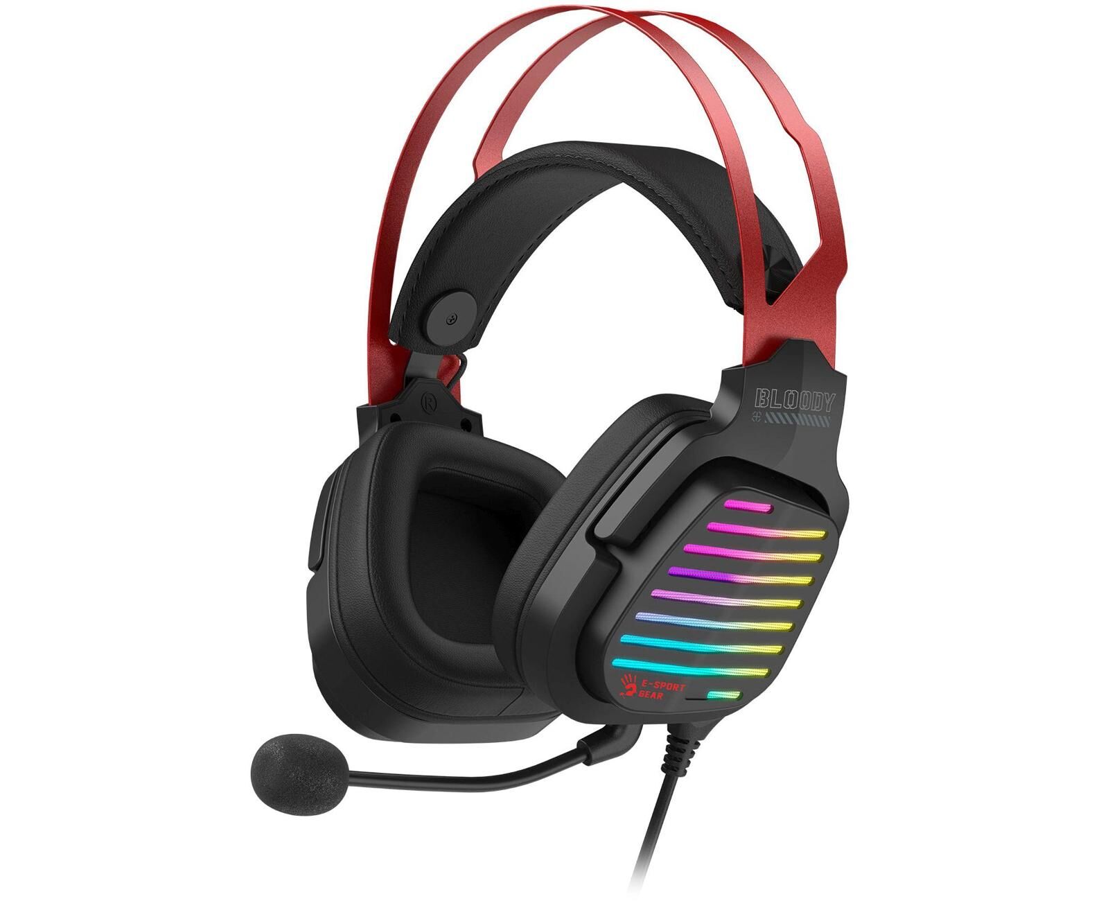 Наушники с микрофоном A4 Tech Bloody G560 (G560 Sports Red) черный/красный 2м мониторные оголовье