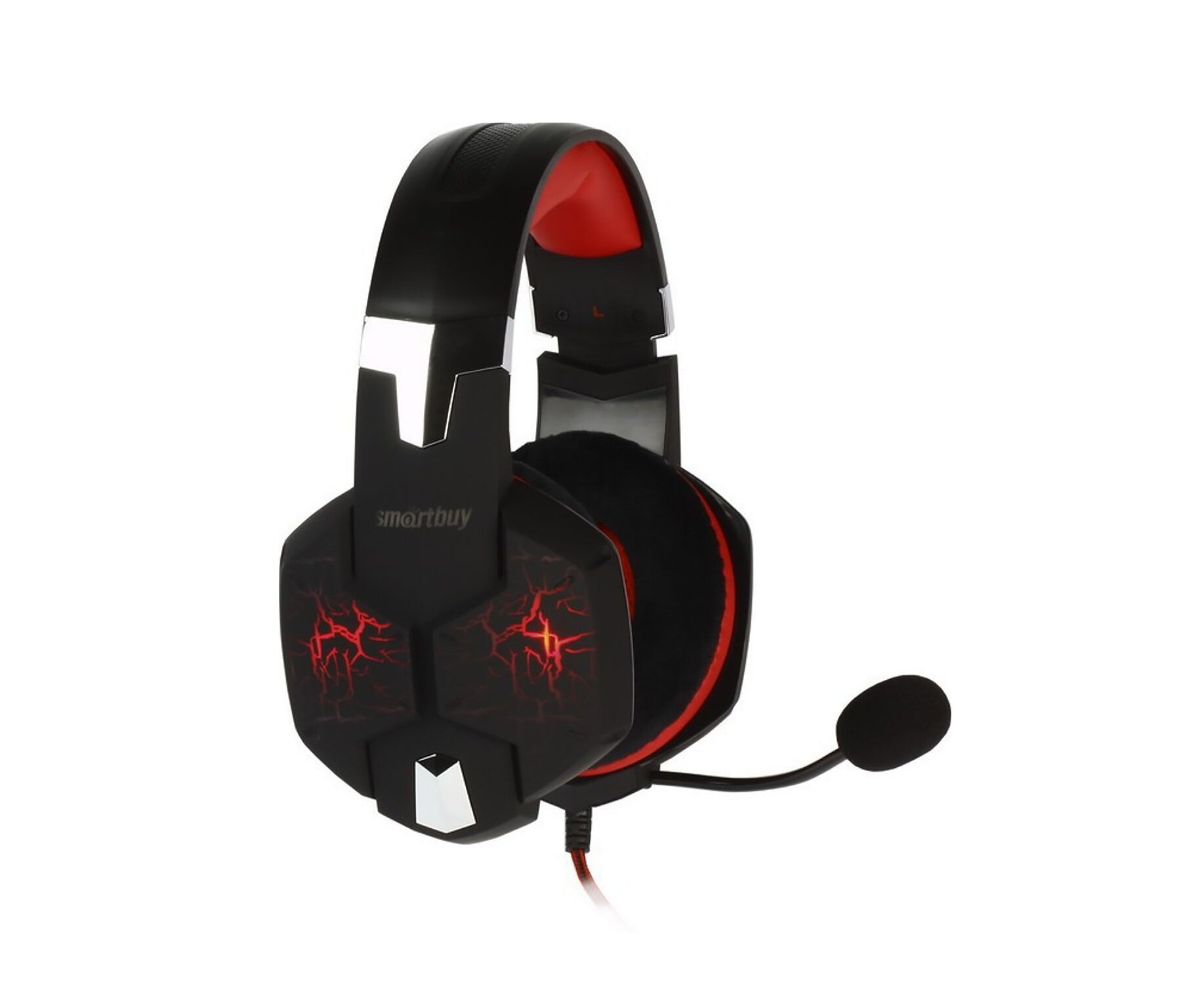 Компьютерная гарнитура Smart Buy SBHG-3200 TAIPAN игровая (black/red) (226565)