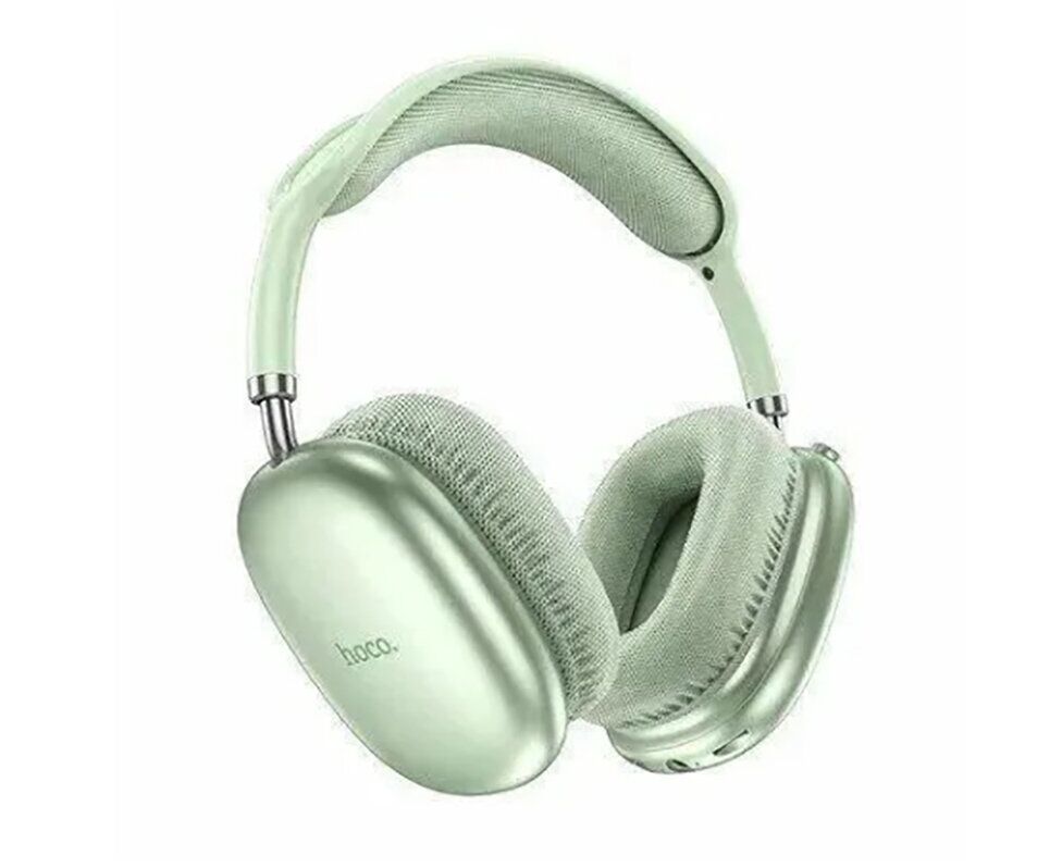 Наушники полноразмерные HOCO W35 Air Triumph, bluetooth 5.3, AUX, цвет: зелёный (1/40)