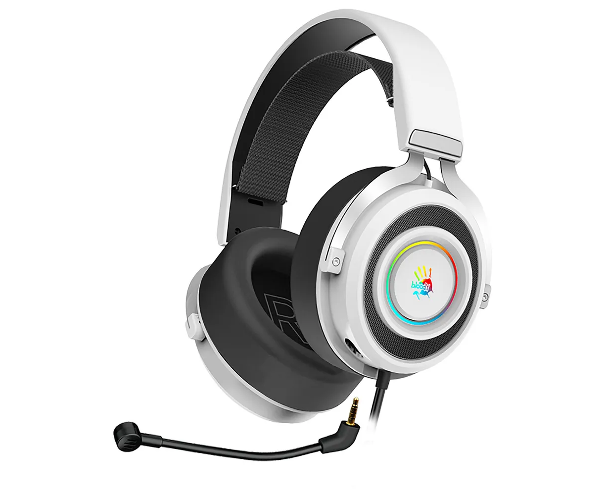 Наушники с микрофоном A4 Tech Bloody G535 2м USB белый/черный