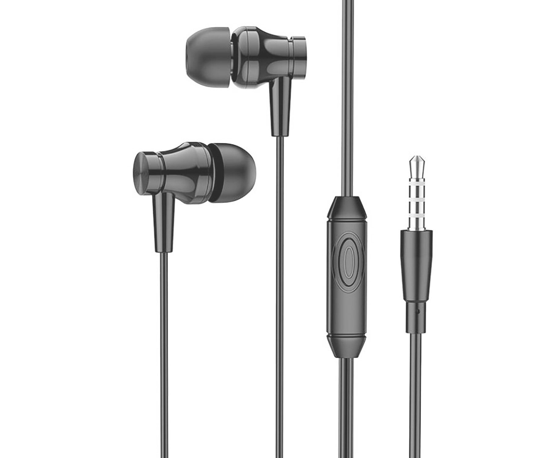 Проводные наушники с микрофоном внутриканальные Borofone BM67 Jack 3,5 (black) (217932)