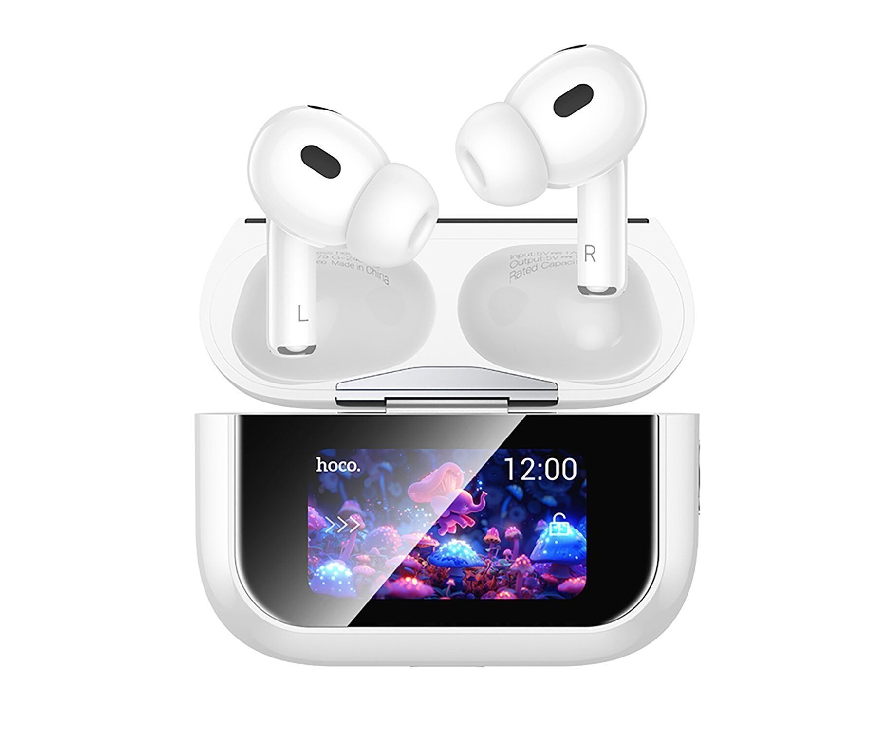 Беспроводные Bluetooth-наушники Hoco TWS EW79 ANC с экраном (white) (239522)