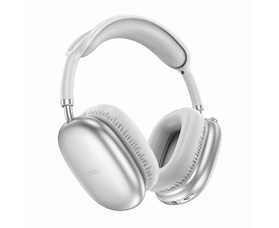 Наушники полноразмерные bluetooth HOCO W35 Air Triumph (серебро)