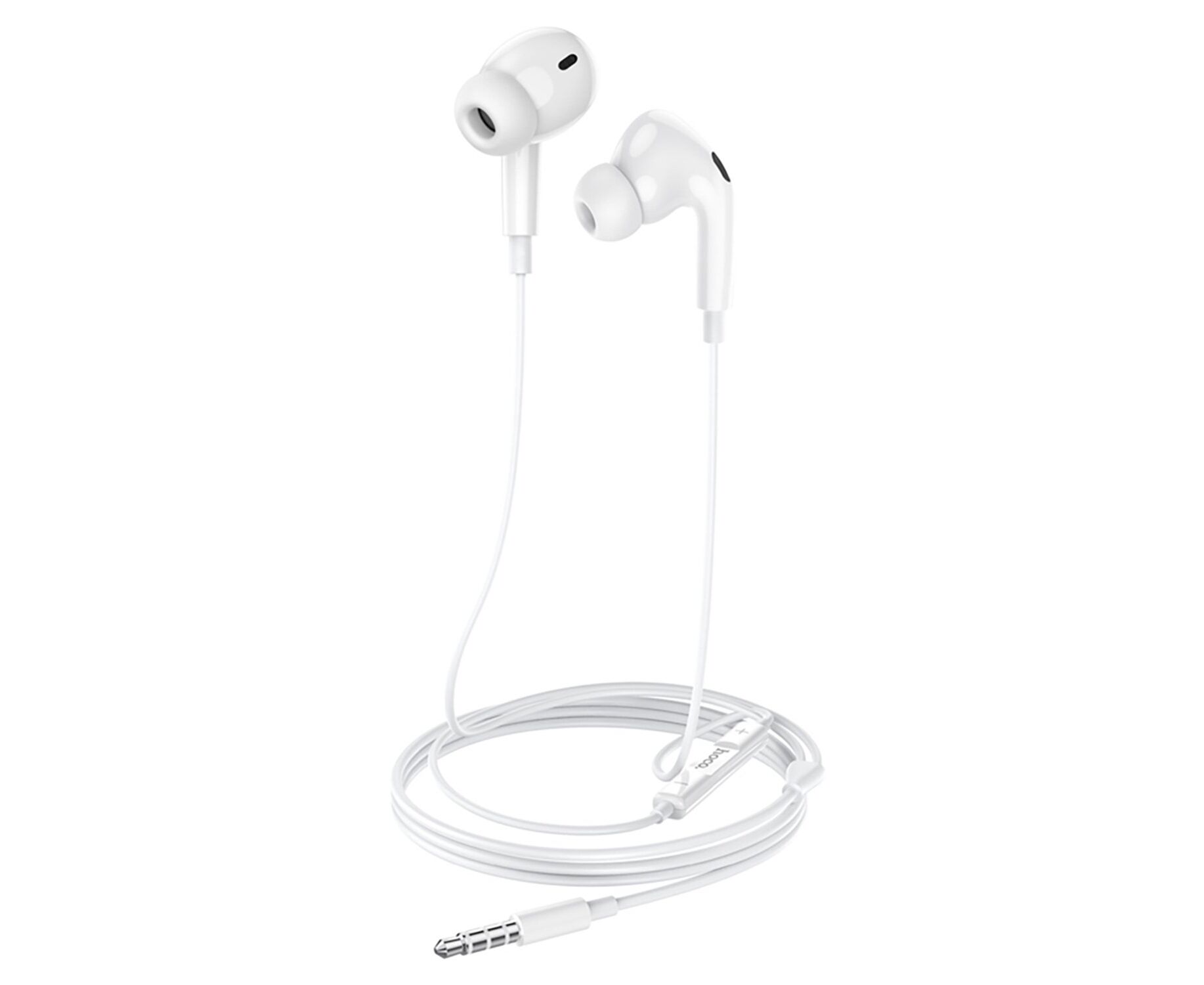 Проводные наушники с микрофоном внутриканальные Hoco M101 Pro Crystal Jack 3,5 (белый) (235086)