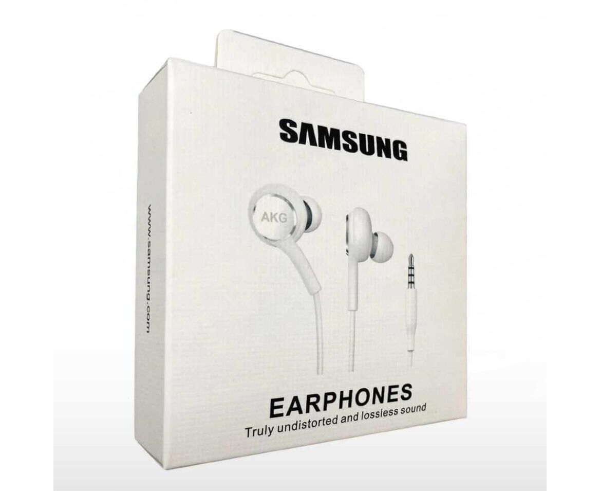 Наушники проводные SAMSUNG AKG с микрофоном Белый (Jack 3,5mm)