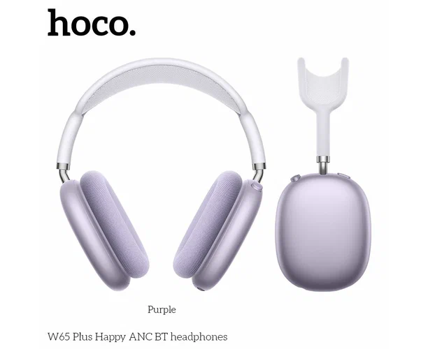 Наушники полноразмерные bluetooth HOCO W65 Plus Happy ANC (серый)