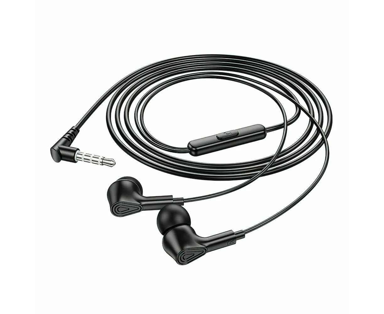 Наушники Hoco M102 Ingenious universal earphones with microphone black