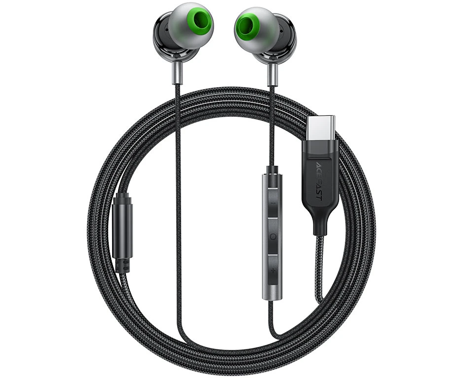 Наушники ACEFAST L5 USB-C In-Ear Wired Earphones With Mic Black