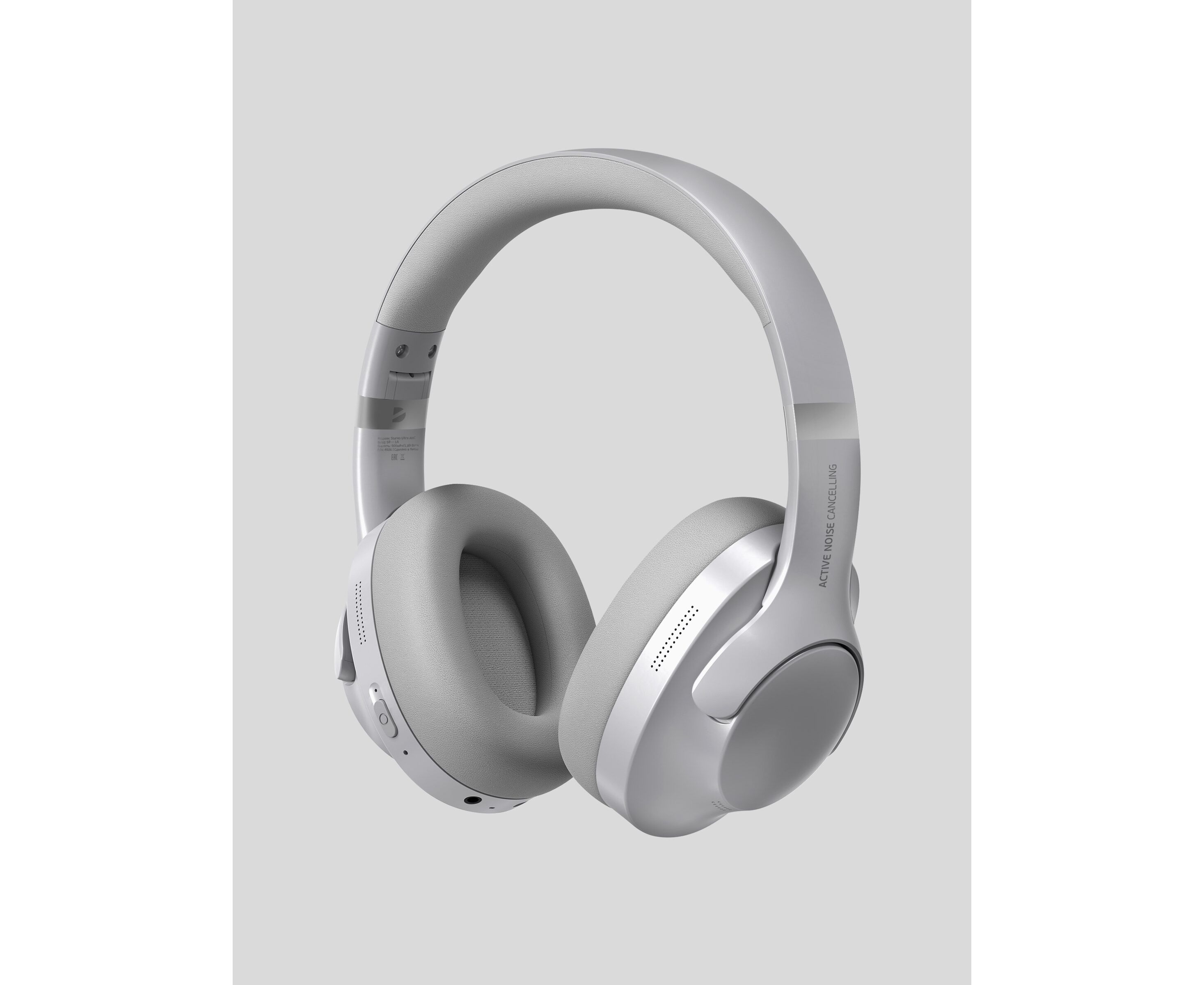 Беспроводные накладные наушники Stereo Ultra ANC, BT 5.4, ANC/ENC, 500м Ач, серебристый, Deppa