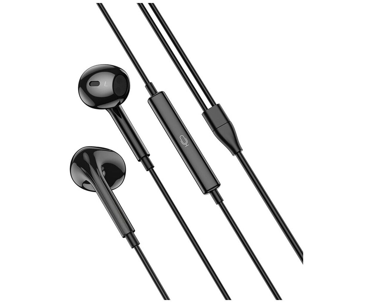 Наушники HOCO M101 Max Crystal grace wire-controlled earphones with microphone (черный)