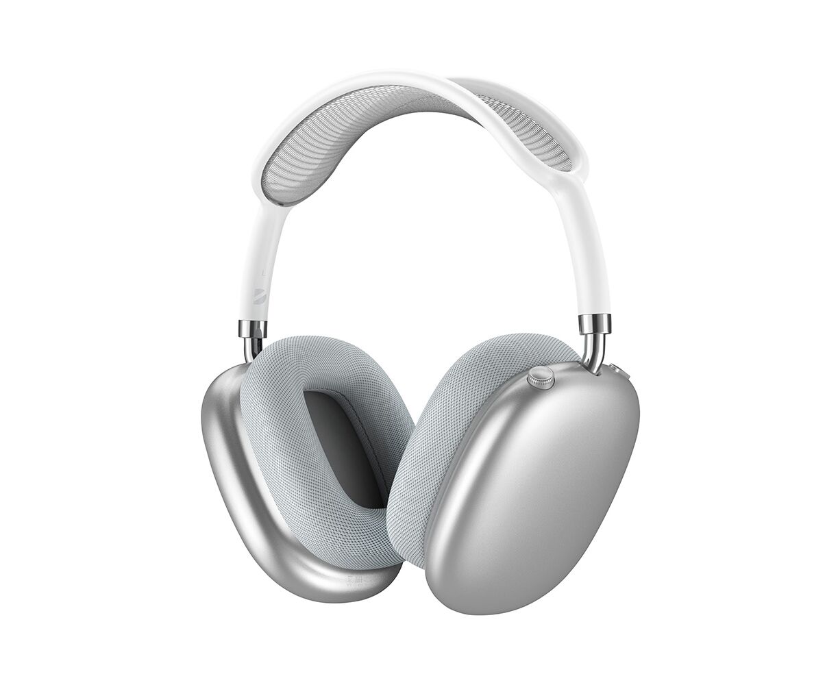 Беспроводные накладные наушники Stereo Life, BT 5.4, 350м Ач, серебристый, Deppa