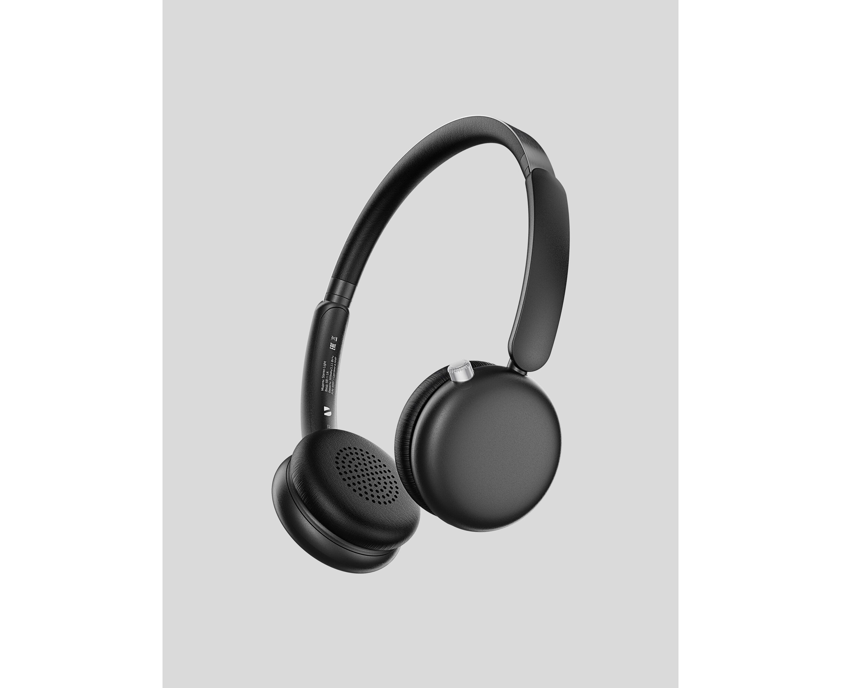 Беспроводные накладные наушники Stereo Light, BT 5.4, 300 м Ач, черный, Deppa