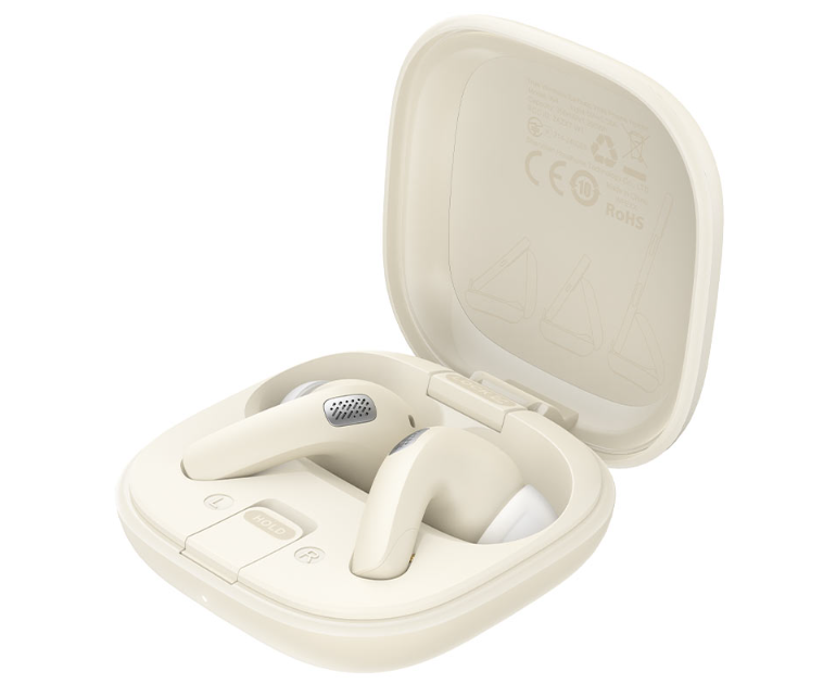 Наушники ACEFAST W4 true wireless earbuds with phone stand Biege