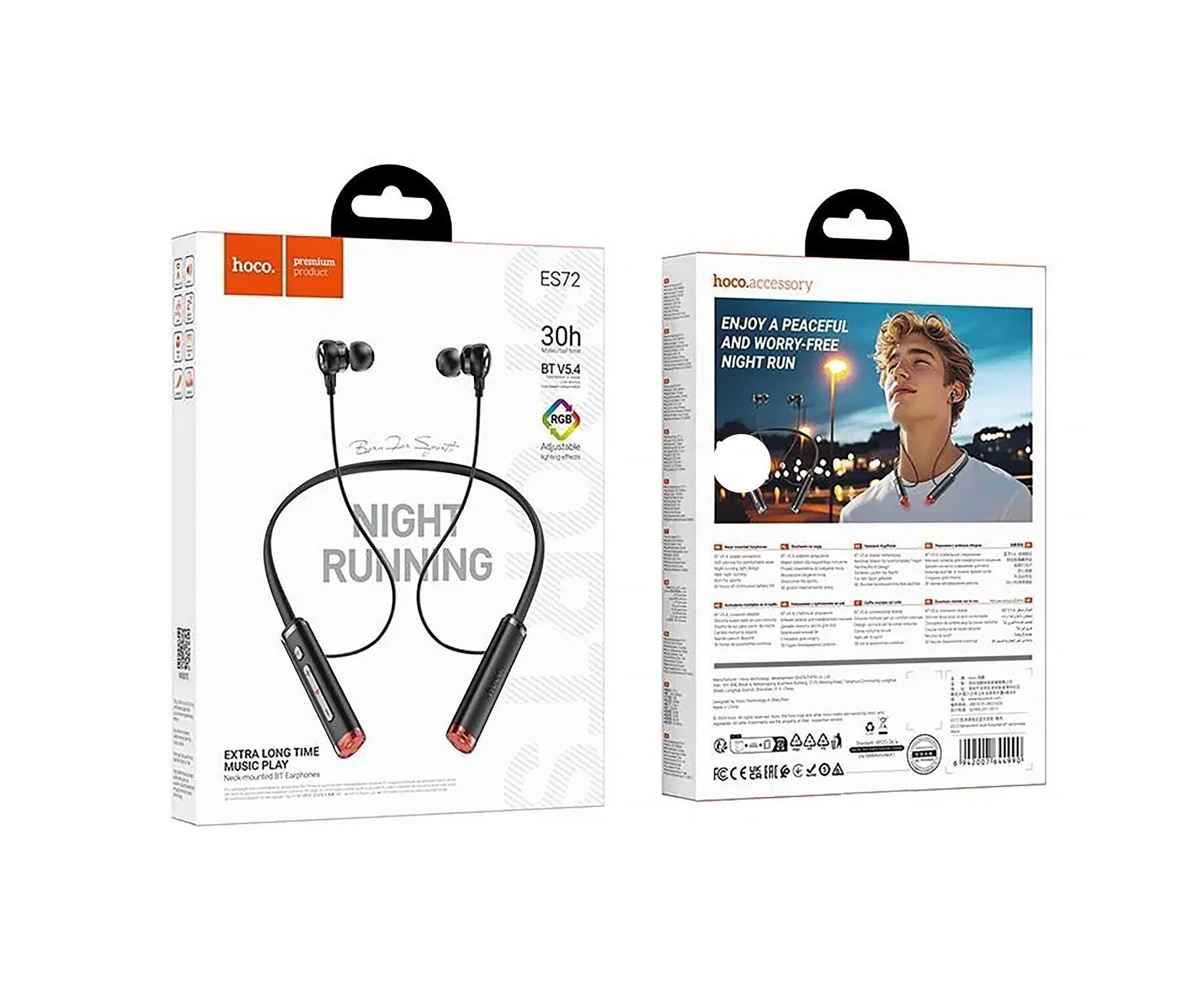 Bluetooth-наушники внутриканальные Hoco ES72 (black) (243050)