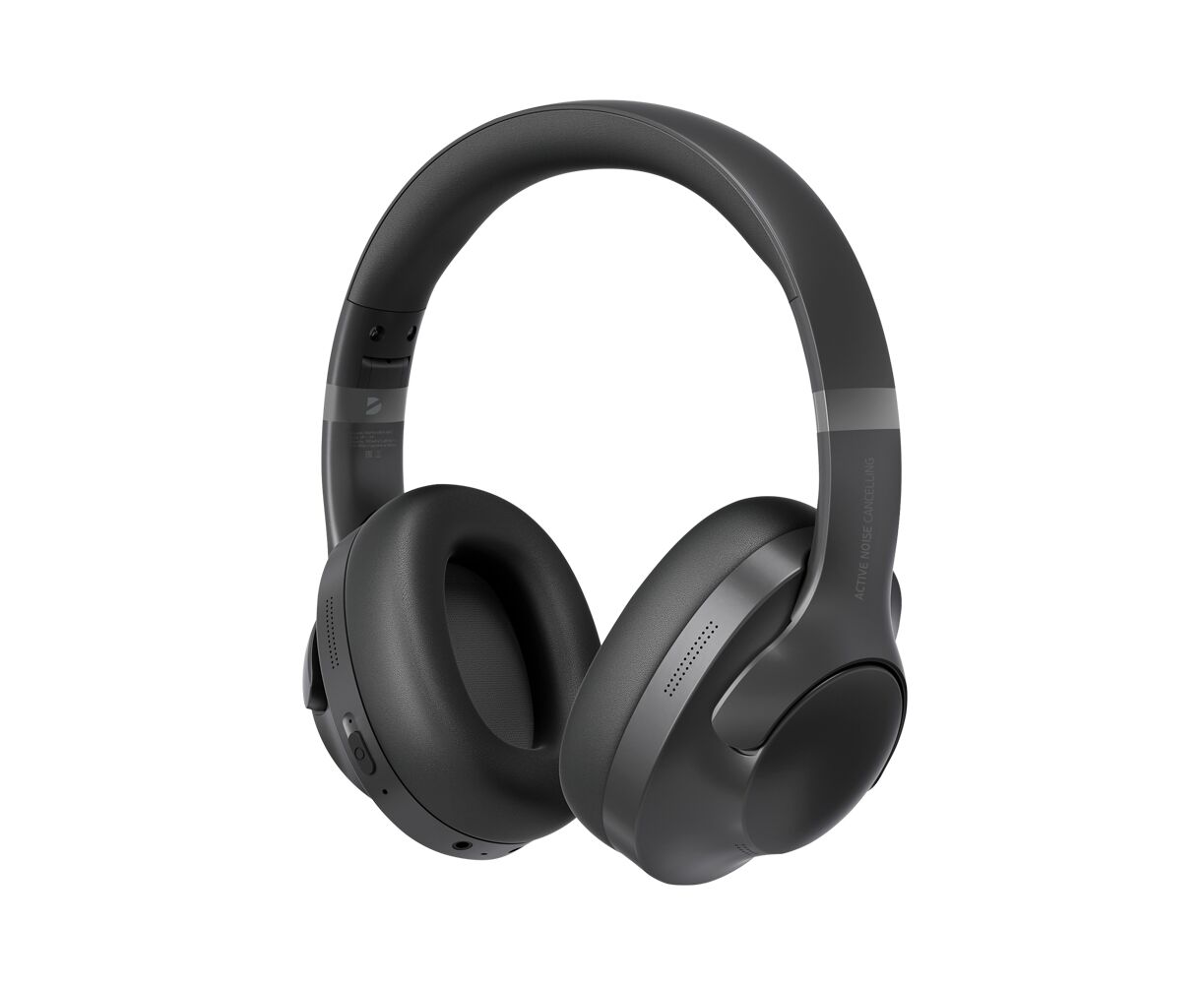 Беспроводные накладные наушники Stereo Ultra ANC, BT 5.4, ANC/ENC, 500м Ач, черный, Deppa