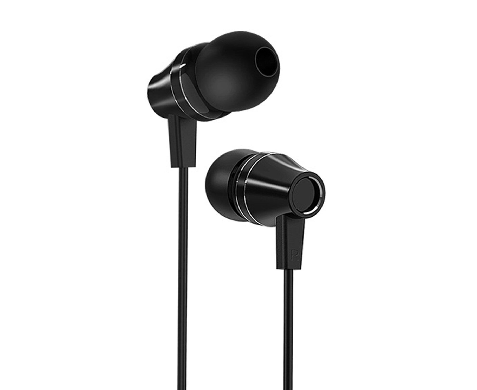Проводные наушники с микрофоном внутриканальные Borofone BM38 Bright sound Jack 3,5 (black)(126964)